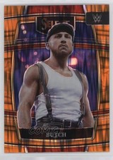 2022 Panini Select WWE Concourse Orange Flash Prizm Bushwhacker Butch #84 6k8
