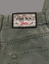 Women’s Vintage European 80’s “Votre Nom” Olive Green Cotton Linen Pants