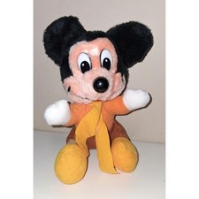Vintage Disney Mickey's Christmas Carol Mickey Mouse Plush 7" Holiday Stuffed