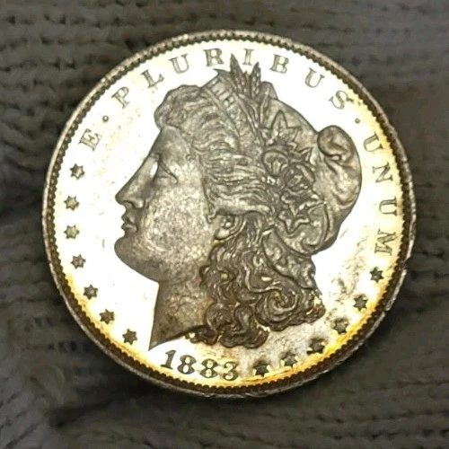 1883-o Morgan Silver Dollar Brilliant Uncirculated Cameo With Mirrors