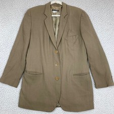 Giorgio Armani Blazer Mens 46 Brown Rayon Wool Blend Two Button Made in Italy