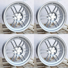 18x8.5 Jdm Rpf1 Style Silver Wheels 5x114.3 Et35 Fits Honda Acura Nissan Lexus