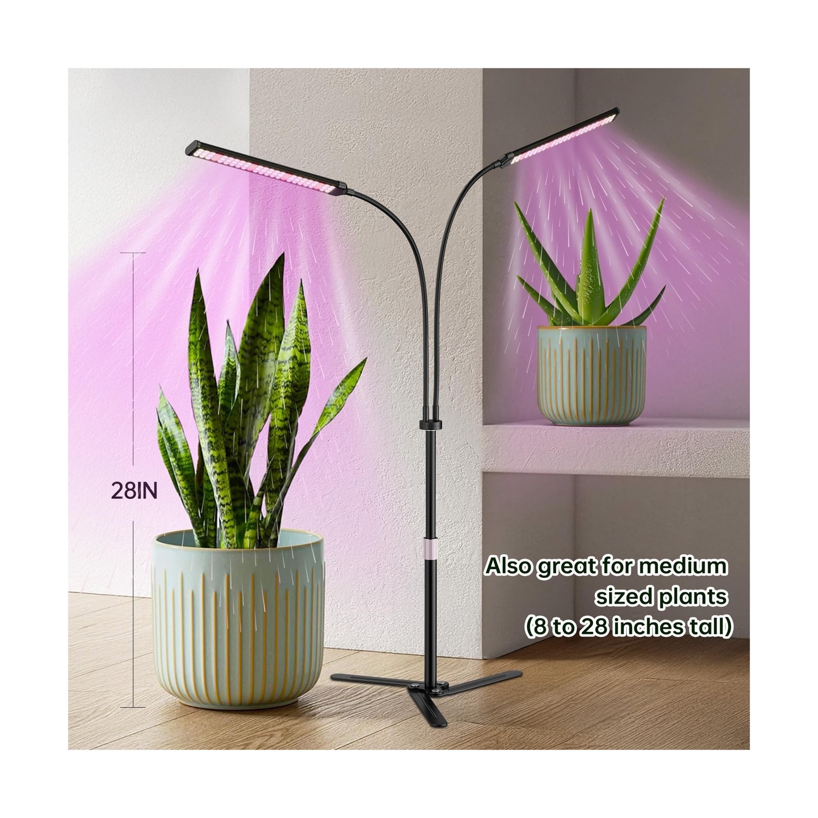 Super-Energy Tabletop LED Grow Lights 9.8"-32"Height Adjustable for... Fast Ship