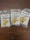 EGA insignia, service cap enlisted GOLD 3 brand new in bag!! For usmc dress cap — photo 1