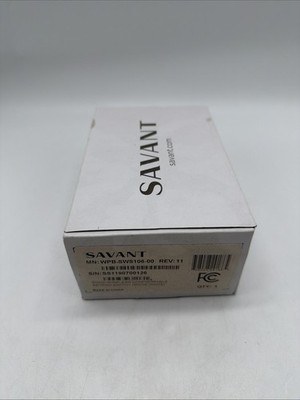 Savant Echo Wireless Configurable Keypad Switch WPB-SWS106-00 REV 17 Snow White 