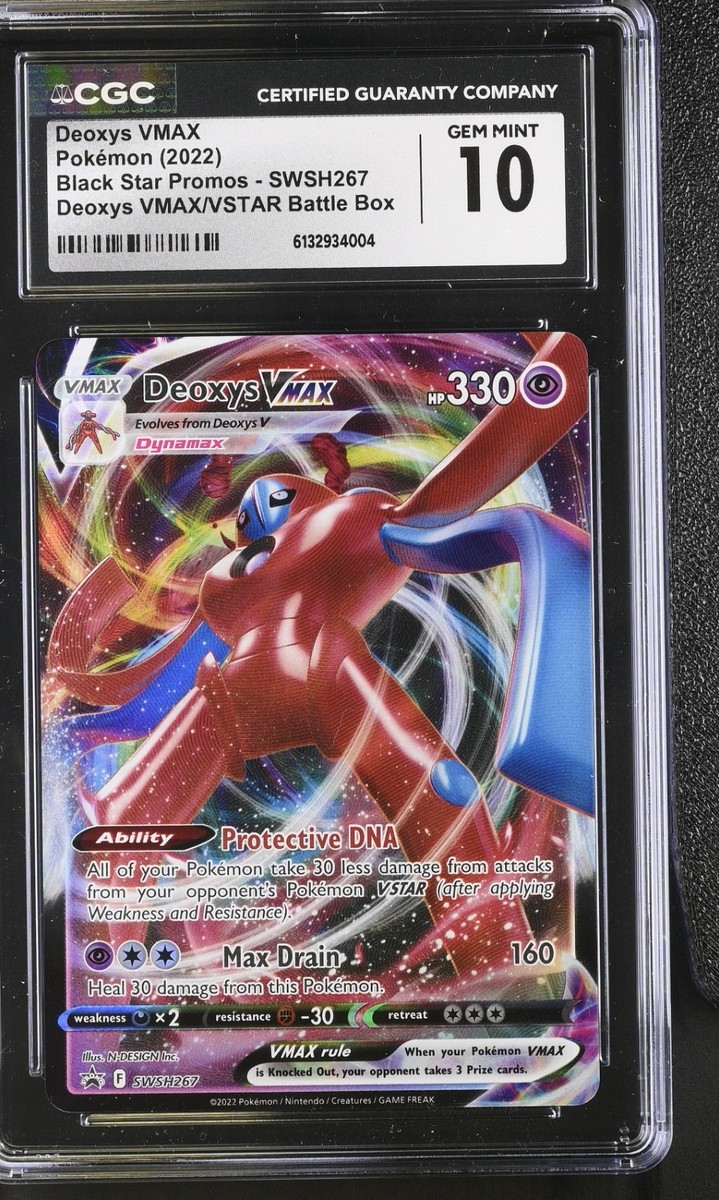 2022 Pokemon Sword and Shield Black Star Promo Deoxys Vmax