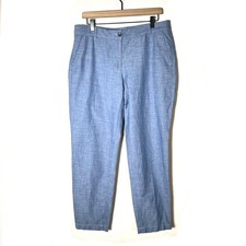Talbots light blue straight leg the weekend Chino pants size 8 B185