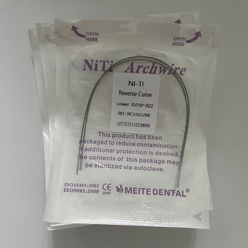 50Pack Dental Orthodontic Super Elastic Niti Reverse Curve Arch Wire Rectangular - Picture 4 of 11