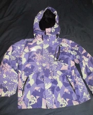 Moerdeng Winter Jacket Coat - Youth Child Kids Girls Sz 10-12 Purple Hood