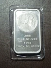 5 Troy oz .999 Fine Silver Bullion Bar