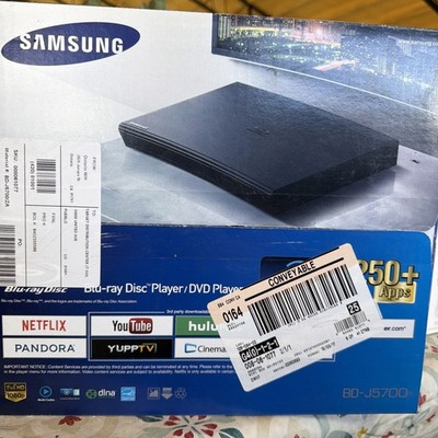 New in Box Samsung BD-J5700 Smart Blu-ray & DVD CD Player & BUILT-IN  Wi-Fi HDMI