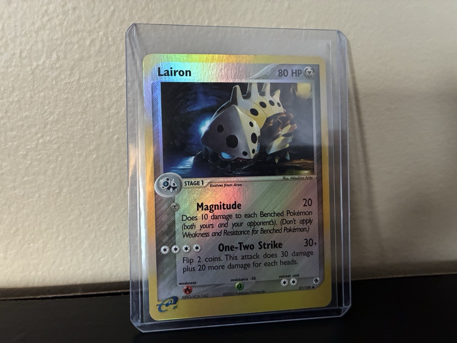 Lairon #37/109 - Pokémon TCG - EX Ruby & Sapphire - Uncommon - Reverse Holo - NM