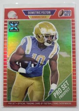 2021 Leaf Pro Set Metal - Demetric Felton #21 Red Rainbow /100 (RC)