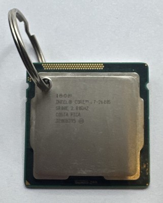 CUSTOM i7 2600S CPU Keychain w/ keyring attached