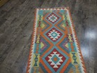 Authentic Afghan Chobi Vegetable Kilim Rug Tribal Geometric Desig Rug 2.5x6.7 Ft — photo 5