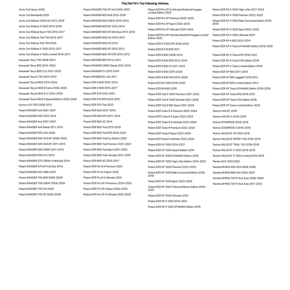 Tusk V2 LED Light Bar Kit 12" Straight For Polaris RZR Pro XP 4 Ultimate - Image 2 of 2