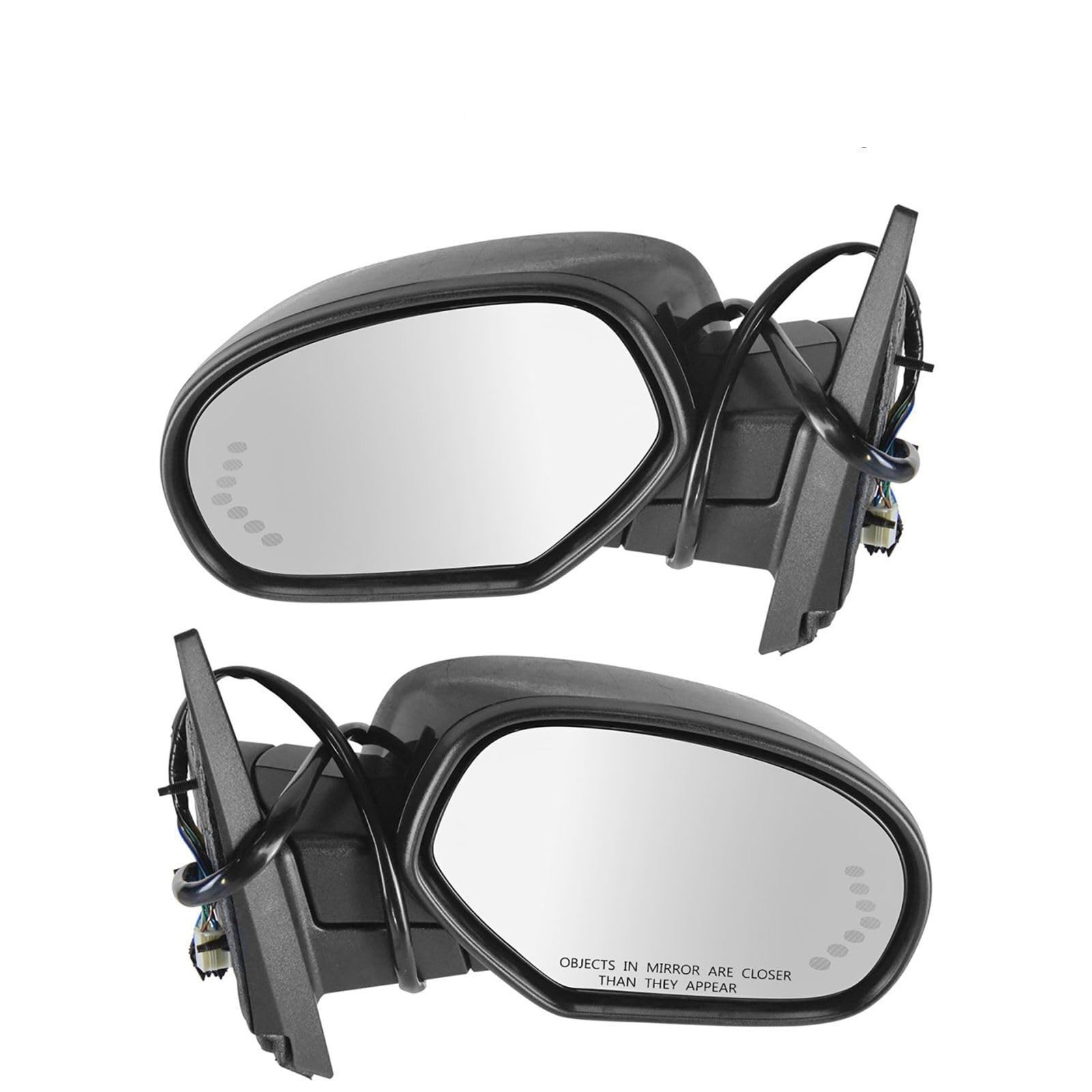 Side Mirror Power Heated Memory Paint to Match for GMC 2007-2008
