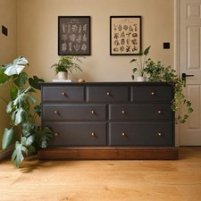 Large Solid Wood Chest of Drawers 7 Drawer Bedroom Furniture