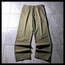 90S Polo Sports Ralph Lauren Polochino Wide Slacks Khaki W32 Vintage Men Limited