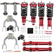 4x Coilovers & 6x Control Arm Camber Kit Suspension Combo For Honda Civic 92-95