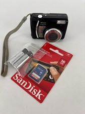 Nikon Coolpix L1 Black 6.2MP 5x Zoom Digital Camera w/ SD Card & Batteries