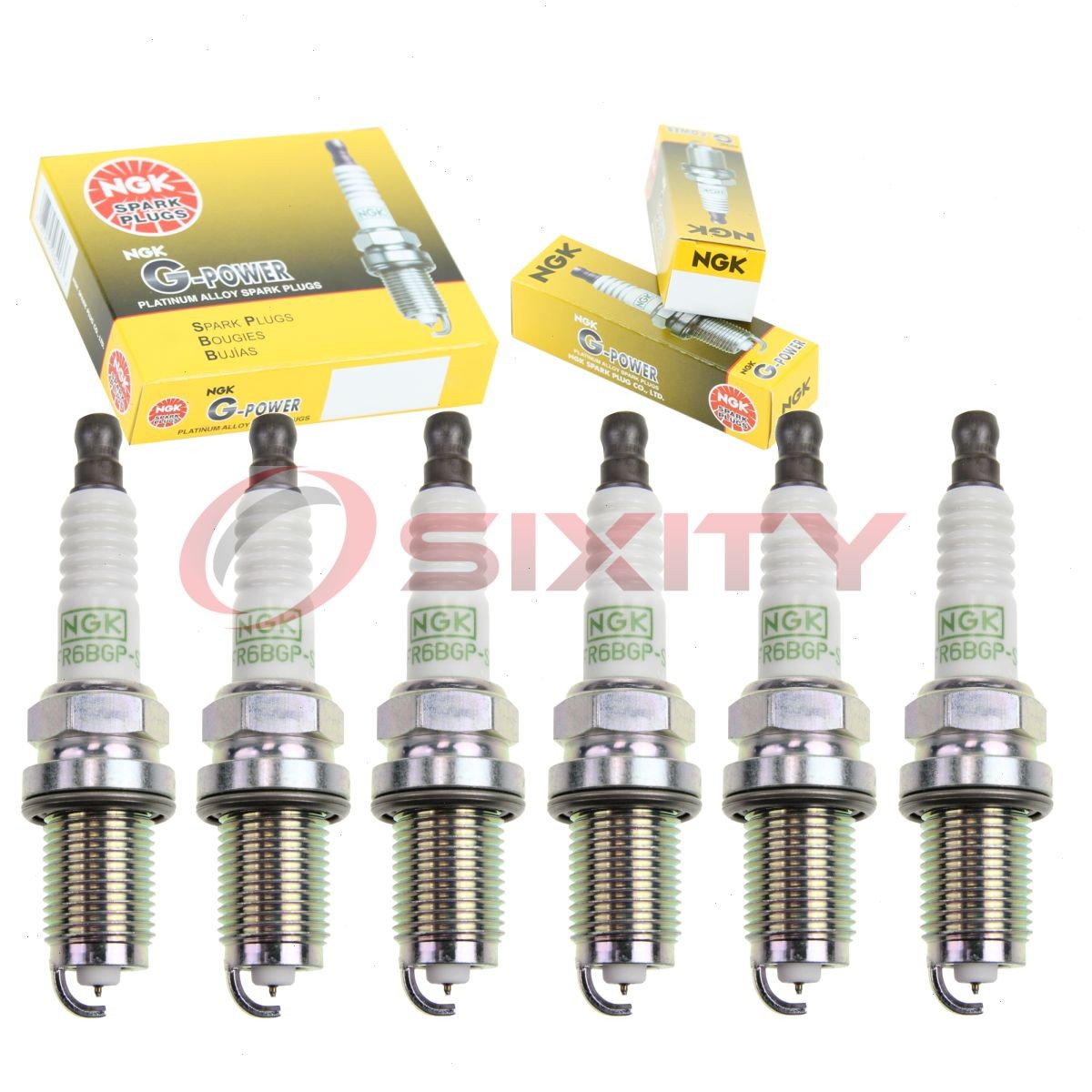 6 pcs NGK G-Power Spark Plugs for 2002-2004 Volkswagen Jetta 2.8L V6 - fg
