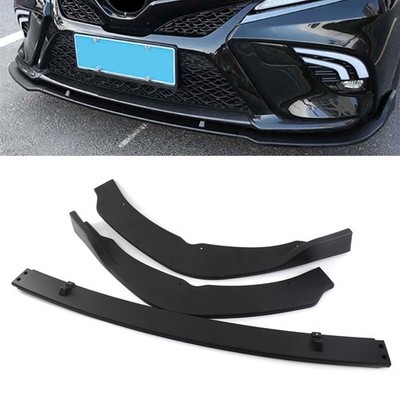 Car Front Bumper Lip Chin Spoiler Splitter for Toyota Camry 2018-24 Matte Black