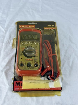#ad NOS Craftsman Auto Ranging Digital Multimeter Model 82139 w Test Leads READ $80.00