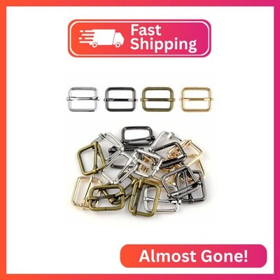 TKYPZY 20 Pack Metal Roller Buckle Ring 1 Inch Multi-Purpose Webbing Slider for 