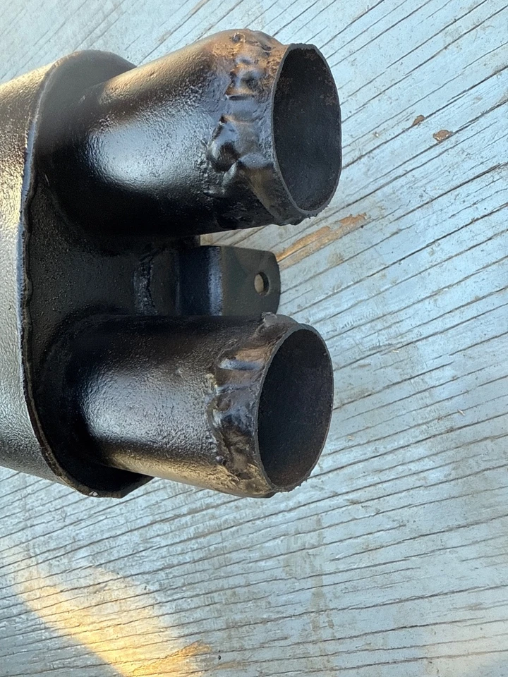 Silenciador escape jaguar xk120 xk140 burgess vintage original hermosa forma Foto 2 de 4