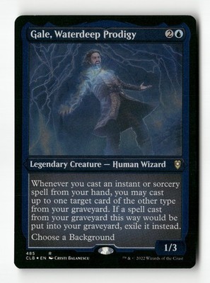 Gale, Waterdeep Prodigy R Foil - Battle for Baldur's Gate 72 LP MTG