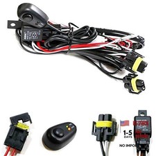 H11/H8 Relay Harness Wire Kit with LED Light ON/Off Switch Compatible with