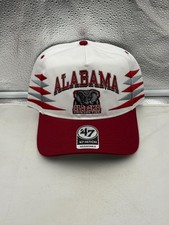 Alabama Crimson Tide NCAA '47 Brand White Diamond Hitch Snapback Adjustable Hat