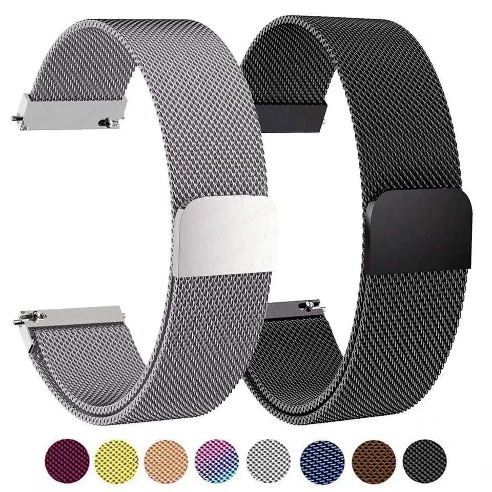Milanese Loop Stainless Steel Watch Band Magnetic Strap Quick Fit