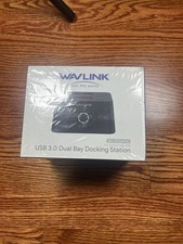 WAVLINK USB 3.0 Dual Bay SATA 2x External Hard Drives Docking Station Offline