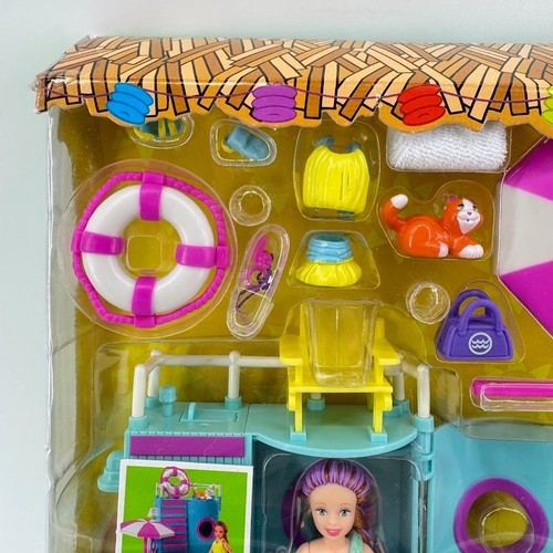 2002 Mattel Polly Pocket Splashin' Fashion Lea Lifeguard Tower Playset - SEALED - Picture 5 of 15