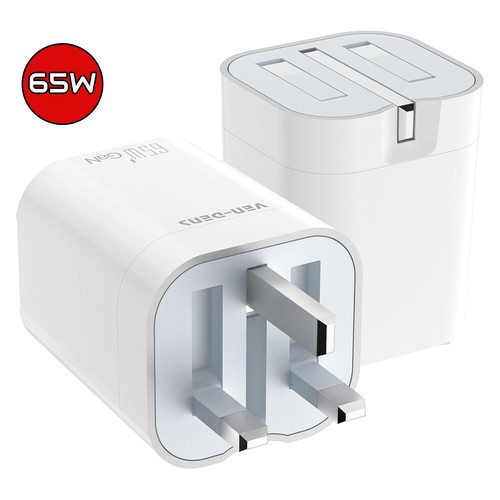 Ven ‑ Dens 65W Gan Rapide Chargeur USB & Type ‑ C 3 ‑ En ‑ 1 Multi ‑ Port - Picture 20 of 24