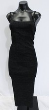 Forever 21 Women's Ribbed Glitter Knit Bodycon Maxi Dress EJ3 Black Small NWT