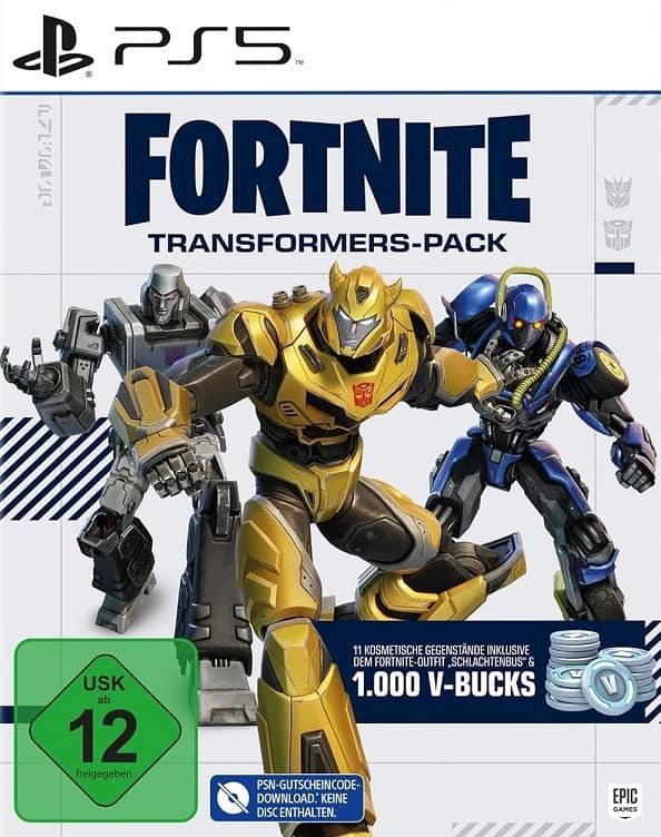 Fortnite Transformers Pack PS 5 Descargar Código PSN Clave de Correo Electrónico