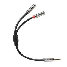 1010 MUSIC 3.5MM MALE TO FEMALE STEREO BREAKOUT CABLE : NEW : [DETROIT MODULAR]