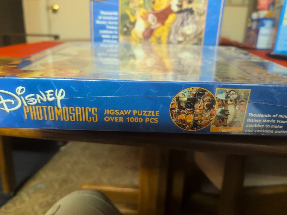 Disney Photomosaics Tigger 1000+ Piece Jigsaw Puzzle New Sealed Free Shipping - Image 3 of 4