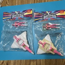 NEW Lot 2 McDonalds Happy Meal POWER RANGERS Figures 1995 SEALED X41