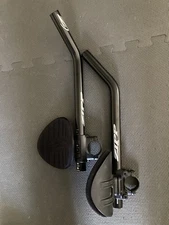 Zipp Vuka 110mm Rise Alumina Aero Handlebar Extensions & Clamps Shop Demo Pair
