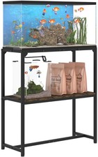 30 Gallon Fish Tank Stand, Upgraded Height Aquarium Stand Table with 2 Tiers ...