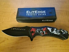 Rescue knife w/seatbelt cutter, window punch. Assisted opening with belt clip