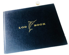 Yacht Boat Log Book Schooner Agamemnon Sailing Ephemera Vintage ra