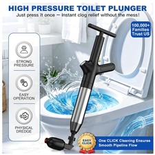 Heavy Duty High Pressure Toilet Plunger