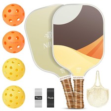 niupipo Pickleball Paddle Set USAPA Approved Fiberglass Surface Lightweight