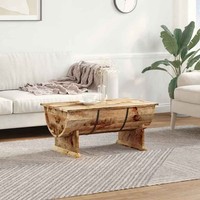 Mangoholz Massiv Couchtisch 88X50X40 Cm Kaffeetisch Beistelltisch Tisch Vidaxl