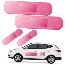 4 pièces autocollants drôles d'aide de bande de voiture pour voiture endommagée, 10/24 pouces voiture d'aide de bande géante 